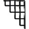 Ekena Millwork Diane Wrought Iron Bracket, (Triple center brace), Powder Coated Black 2"W x 5 1/2"D x 8"H BKTM02X05X08TDI - alternate 5